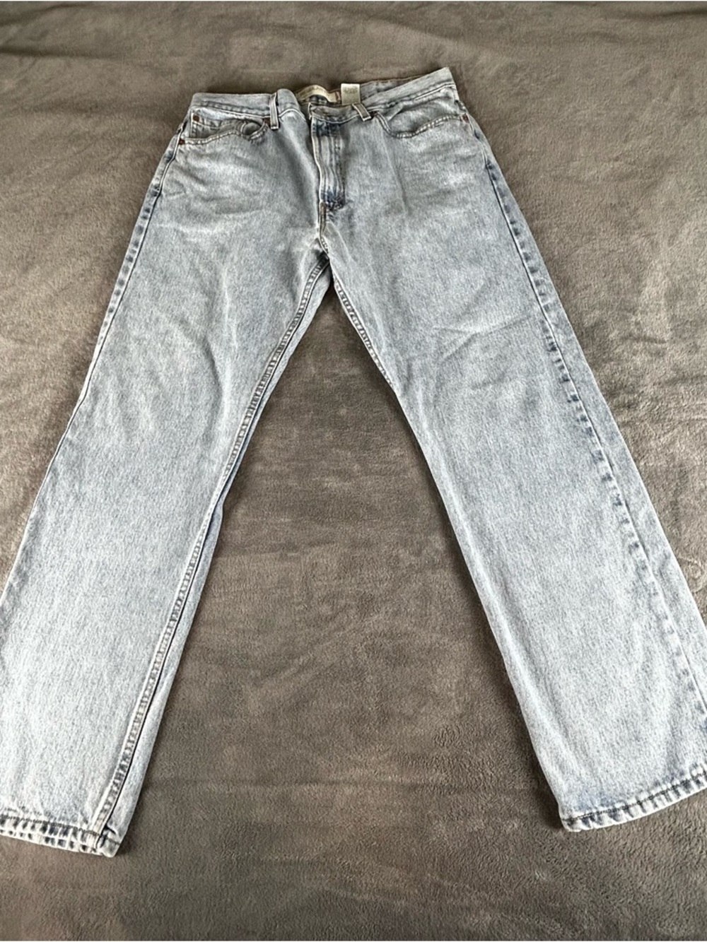 Levi’s 505 VTG Y2K Jeans Mens 38x32 Light Wash‎ Blue Straight Fit Grunge Classic